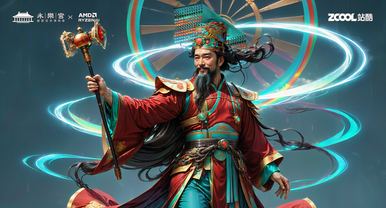 朝元群仙 赛博集结（图ZMzU4NjcyMjk2） - AI作品 - 站酷设计师鲨鱼丹原创素材 - 站酷ZCOOL