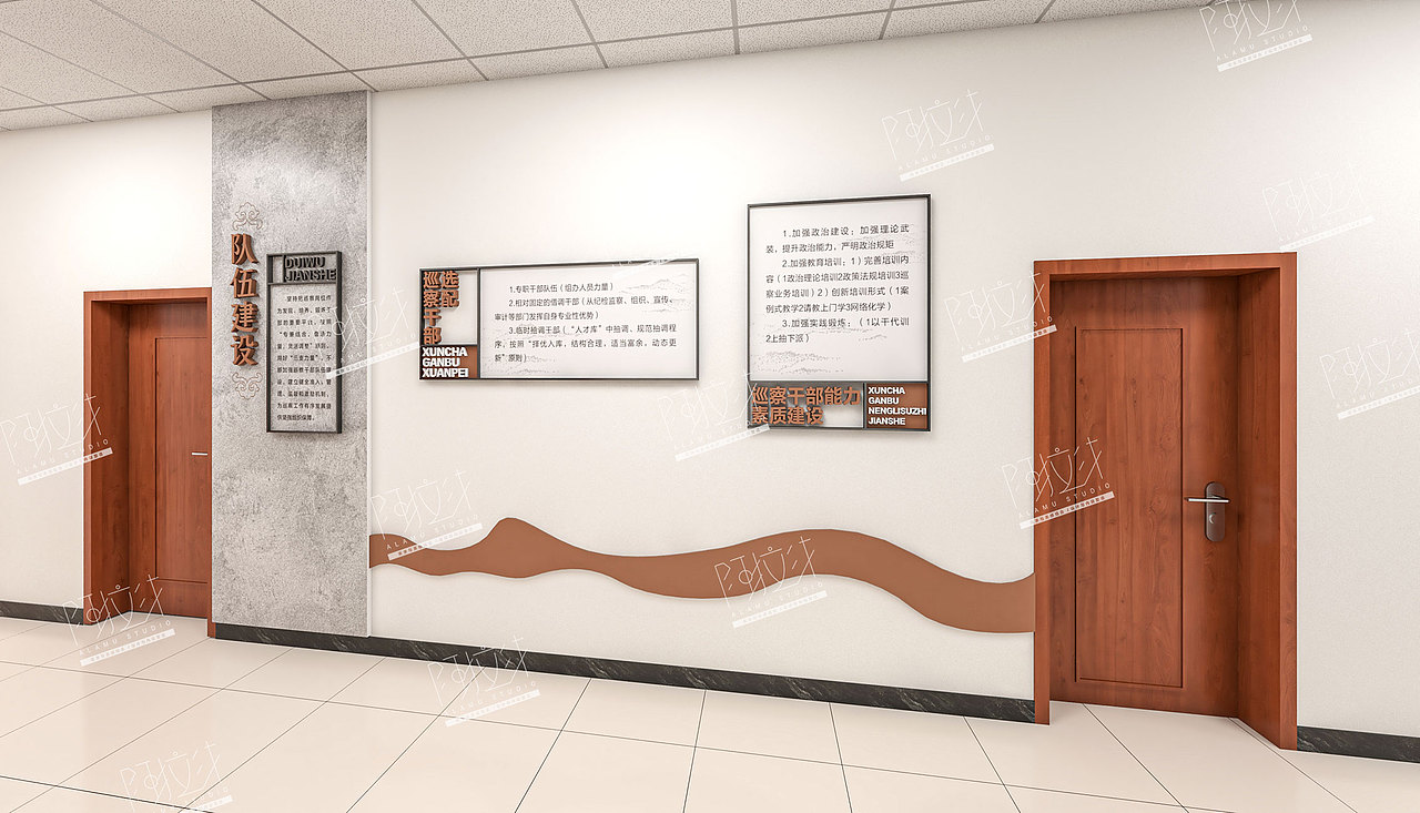 简约的单位文化长廊（图ZMzQ3MTE5NDIw） - 景观设计 - 站酷设计师阿拉沐原创素材 - 站酷ZCOOL