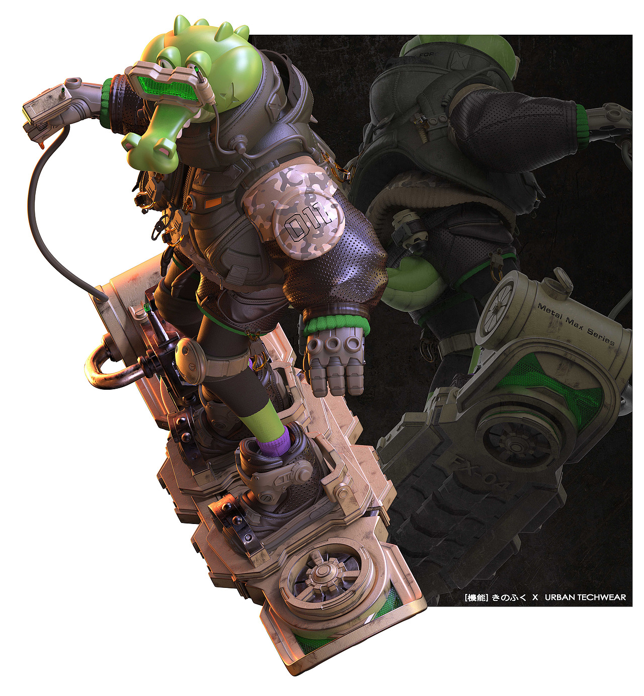 野兽特遣队011-鳄鱼卡卡（图ZMzUxNjEyNTY4） - 人物/生物 - 站酷设计师入水白肉原创素材 - 站酷ZCOOL