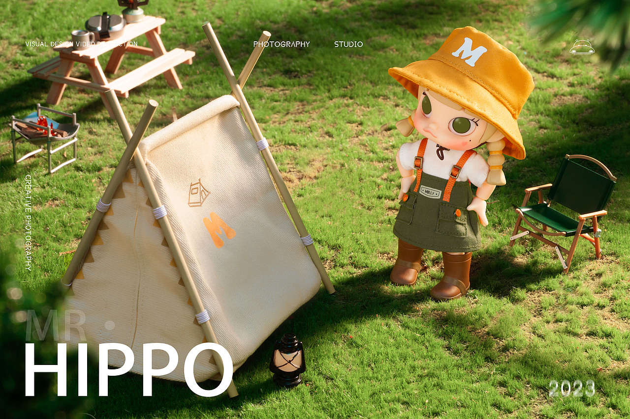 盲盒摄影-POP MART MOLLY露营计划BJD可动人偶（图ZMzUzMzM3ODA0） - 产品摄影 - 站酷设计师河马先生摄影原创素材 - 站酷ZCOOL