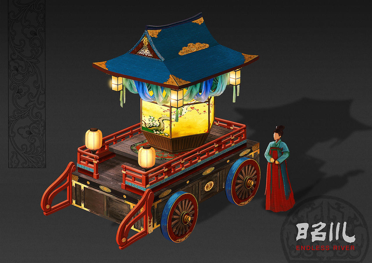 《古建类课程》拔车 | 北斗北学馆·进阶班学员作品（图ZMzMzOTU2MTcy） - 概念设定 - 站酷设计师北斗北学馆原创素材 - 站酷ZCOOL