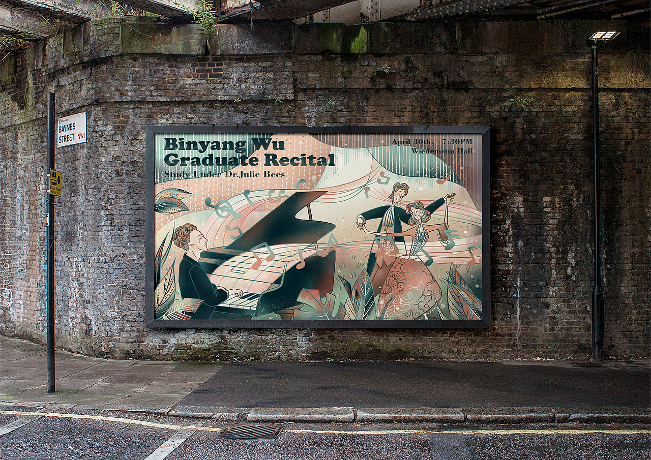 插画｜独奏音乐会海报（图ZMjk4NTQyMjE2） - 海报 - 站酷设计师Meta今夜莫奈原创素材 - 站酷ZCOOL