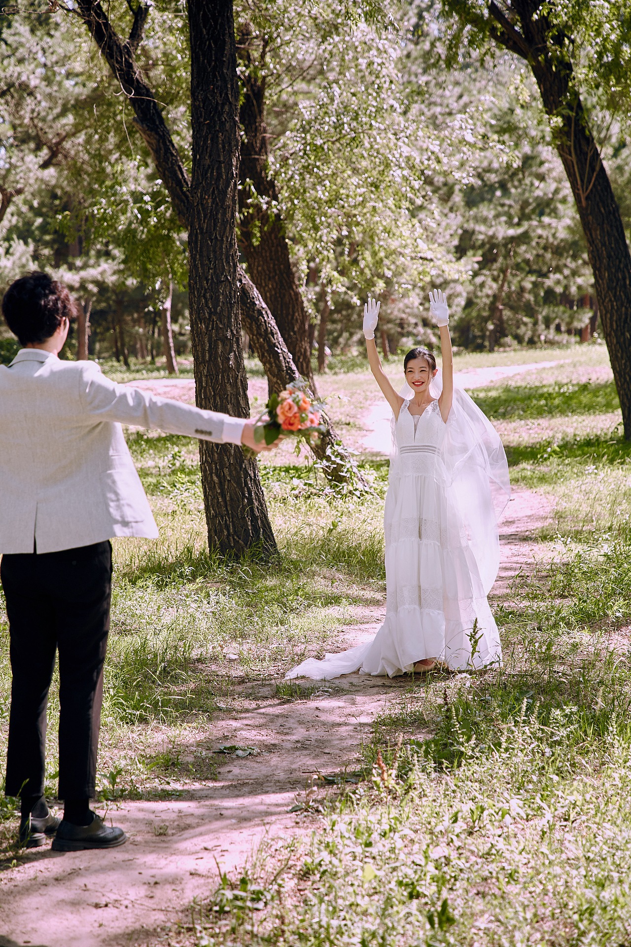 如果有两颗心我肯定会爱你两次,森系婚纱照