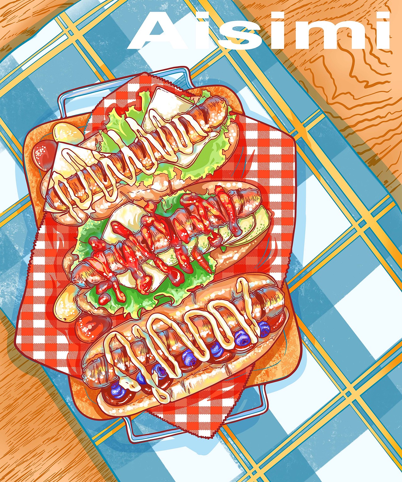 美食早餐汉堡（图ZMjk4Mjg4OTg4） - 商业插画 - 站酷设计师月阑珊原创素材 - 站酷ZCOOL