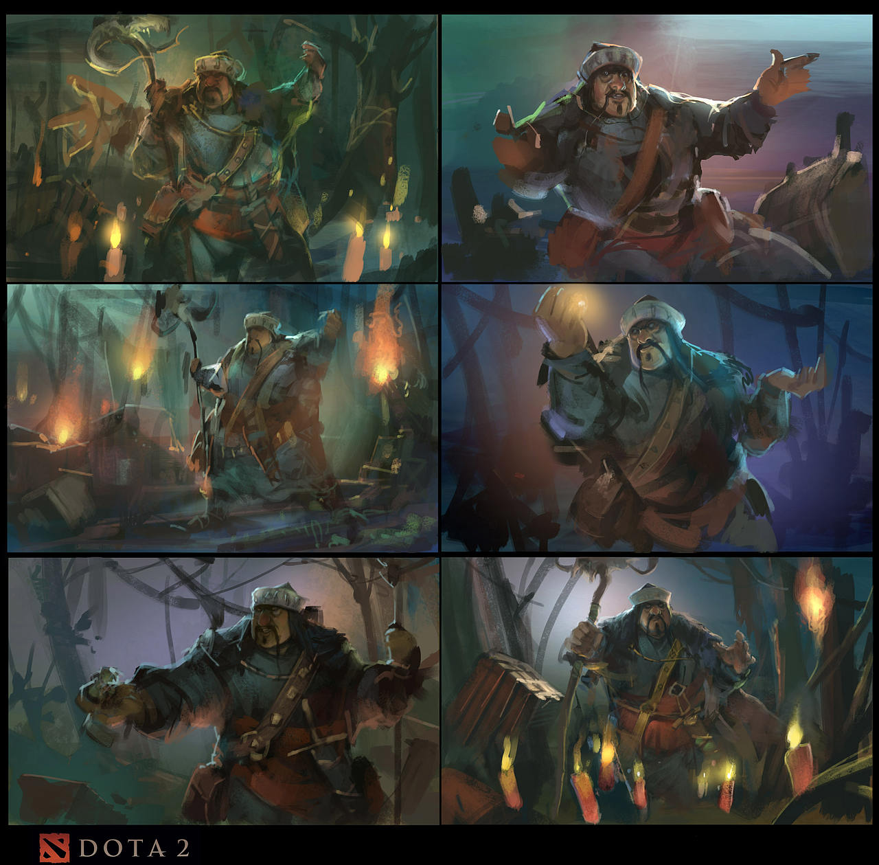 DOTA 2 宣传插画案例教程——天灾神秘商店之武器商人(图ZMzQxODIzODAw) - 商业插画 - 站酷设计师蝈蝈花菜哥原创素材 - 站酷ZCOOL
