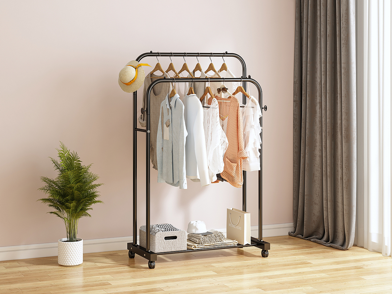 小家具落地衣架渲染【衣架】（图ZMzU3NjM3NjYw） - 产品 - 站酷设计师李晓沫原创素材 - 站酷ZCOOL