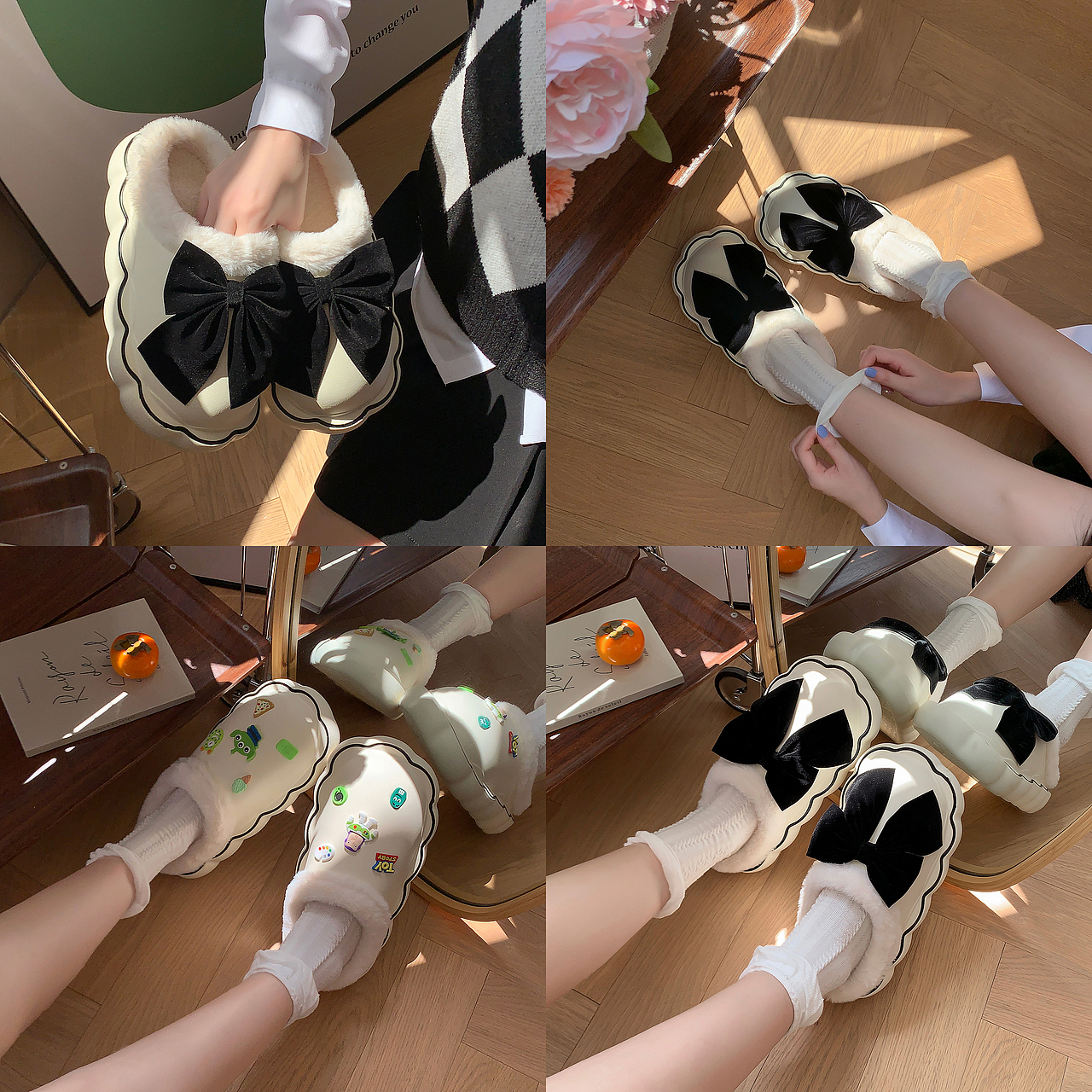 ins少女风拖鞋拍摄 可爱学院风格棉凉拖鞋拍照 细细条（图ZMzE1NjYyNDIw） - 产品摄影 - 站酷设计师ZRVISION原创素材 - 站酷ZCOOL