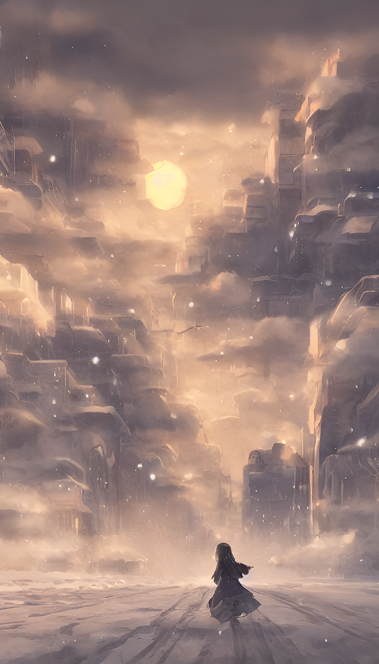 冬季之城——AI智能图片生成