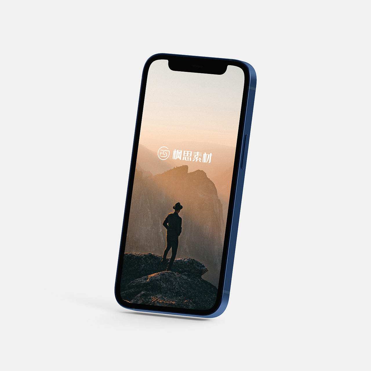 苹果iphone12mini-Blue手机样机设计