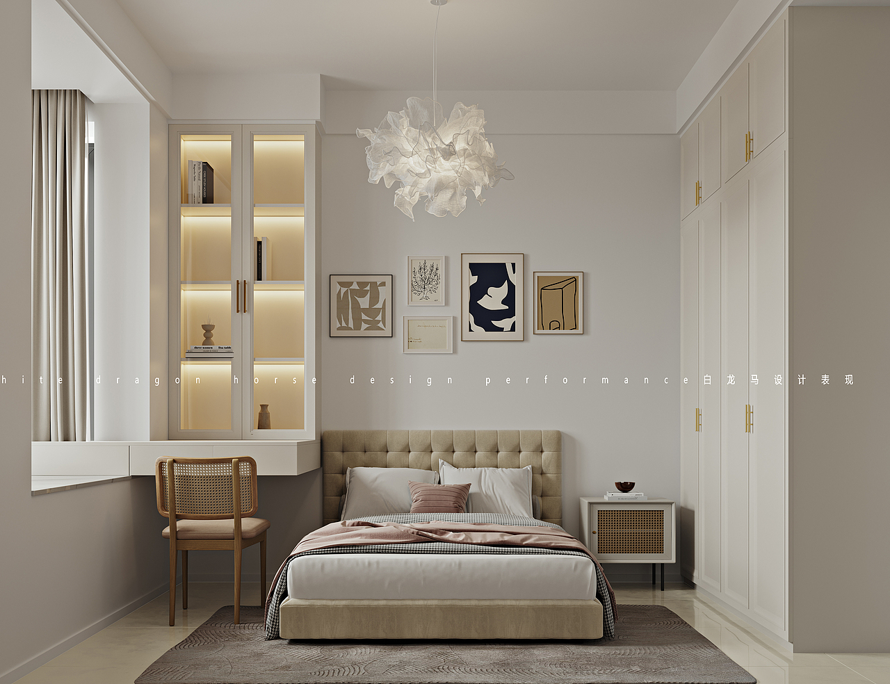 现代美式——白龙马效果图（图ZMzM1MjgyNzY0） - 家装设计 - 站酷设计师小鱼吐泡泡泡泡泡原创素材 - 站酷ZCOOL