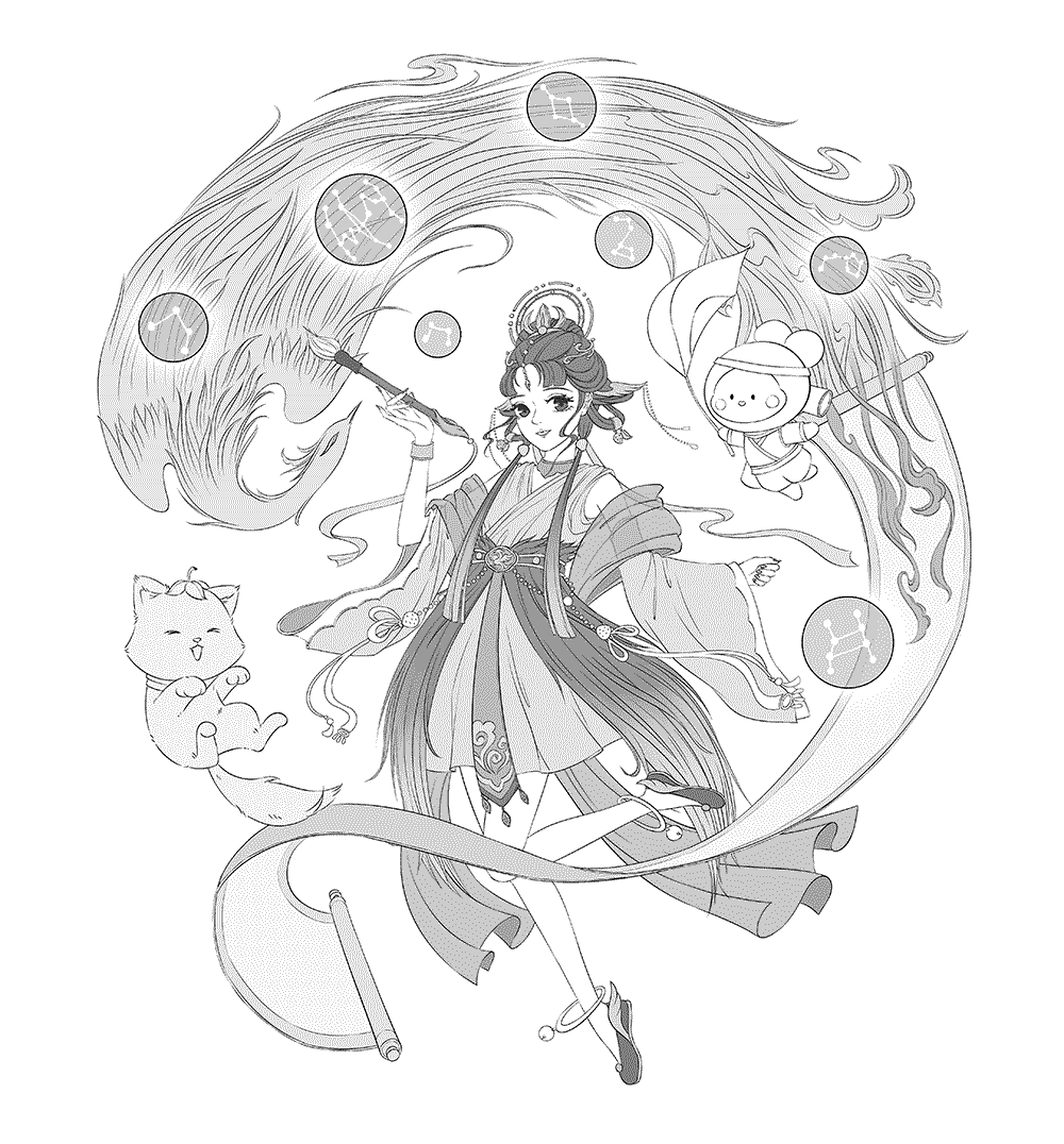 氛围感国风插画作品合集【立绘&海报&KV】