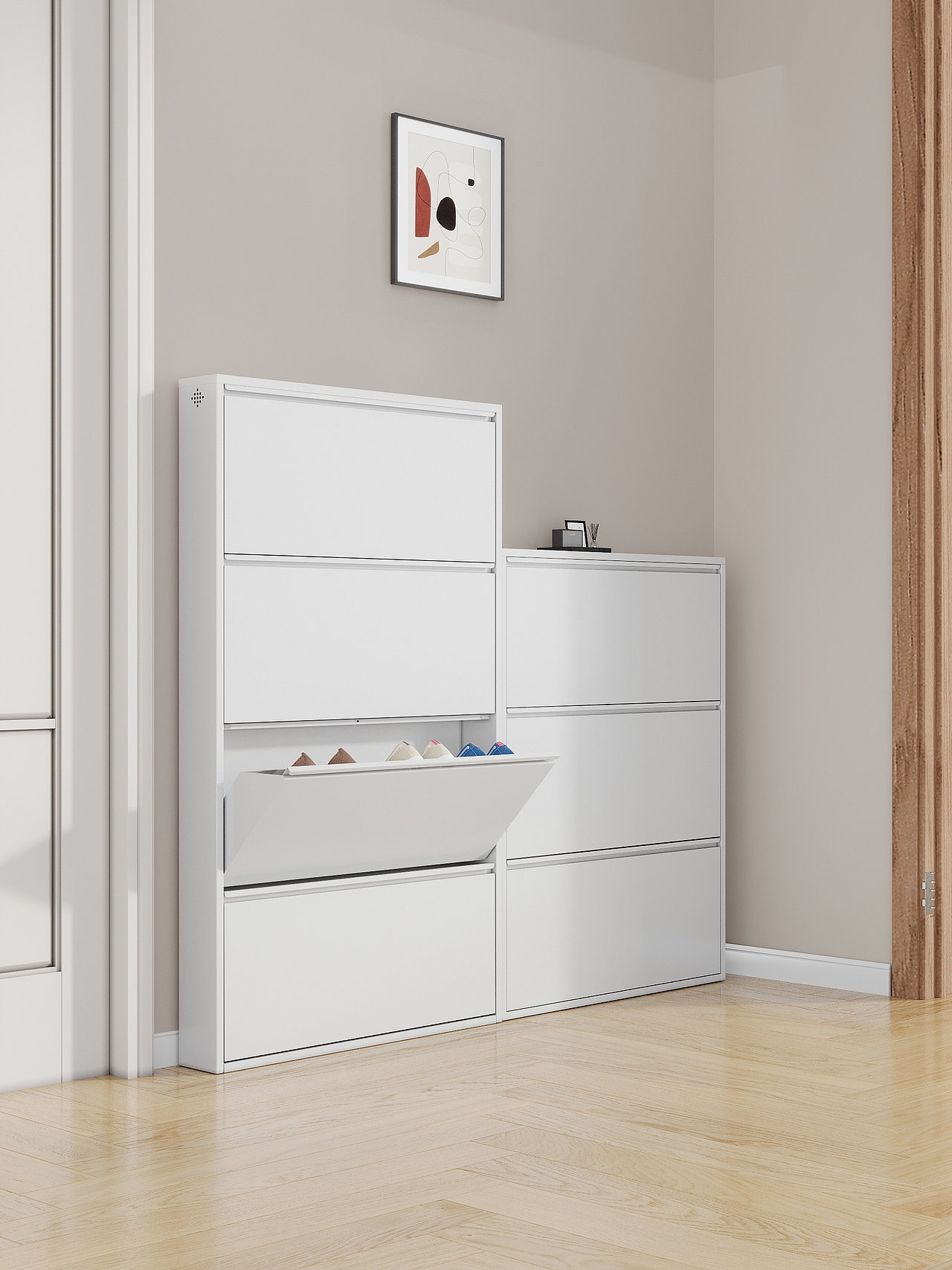 新品钢制鞋柜图