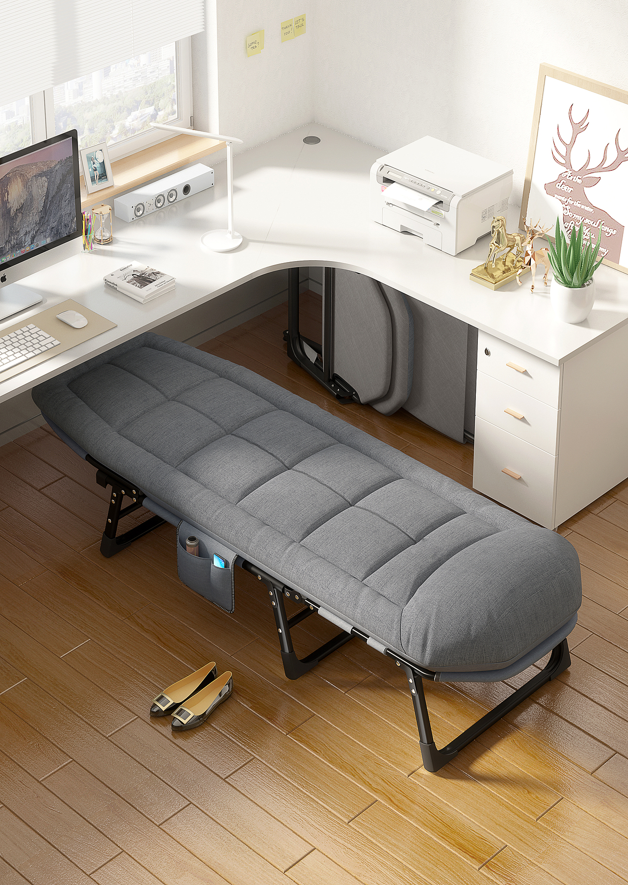 午休折叠床建模渲染详情制作（图ZMzA3NjIwNzA0） - 电商 - 站酷设计师3D建模渲染Sam原创素材 - 站酷ZCOOL