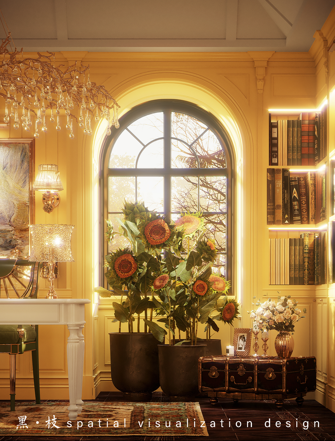 向日葵—黑枝表现（图ZMzEyMTgyNDky） - 家装设计 - 站酷设计师黑枝表现原创素材 - 站酷ZCOOL