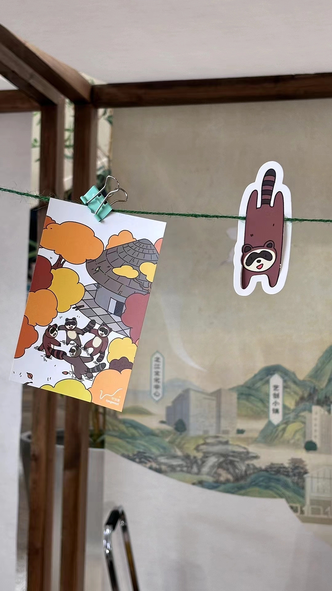 萌宠风格的小卡片——为主题景区创作的商业插画