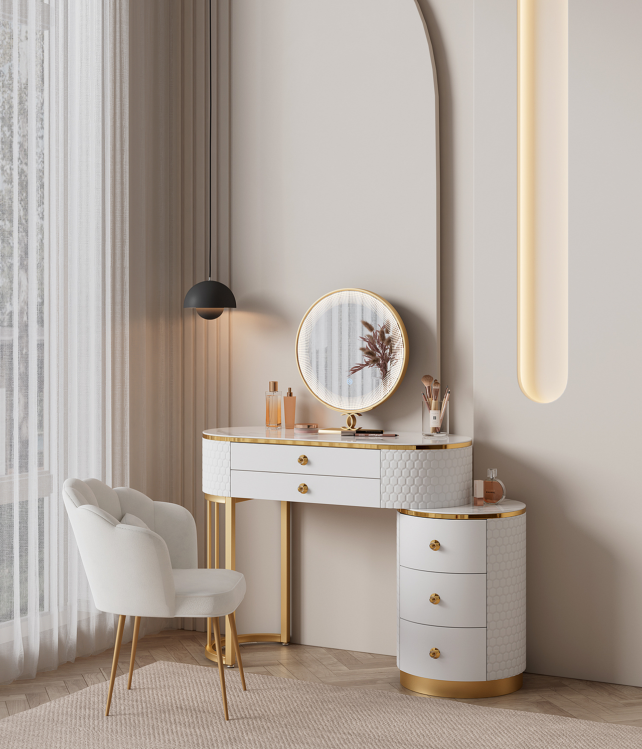 最近做的家具圖梳妝臺(tái)渲染（圖ZMjk5ODU2MDY0） - 生活用品 - 站酷設(shè)計(jì)師速度感原創(chuàng)素材 - 站酷ZCOOL