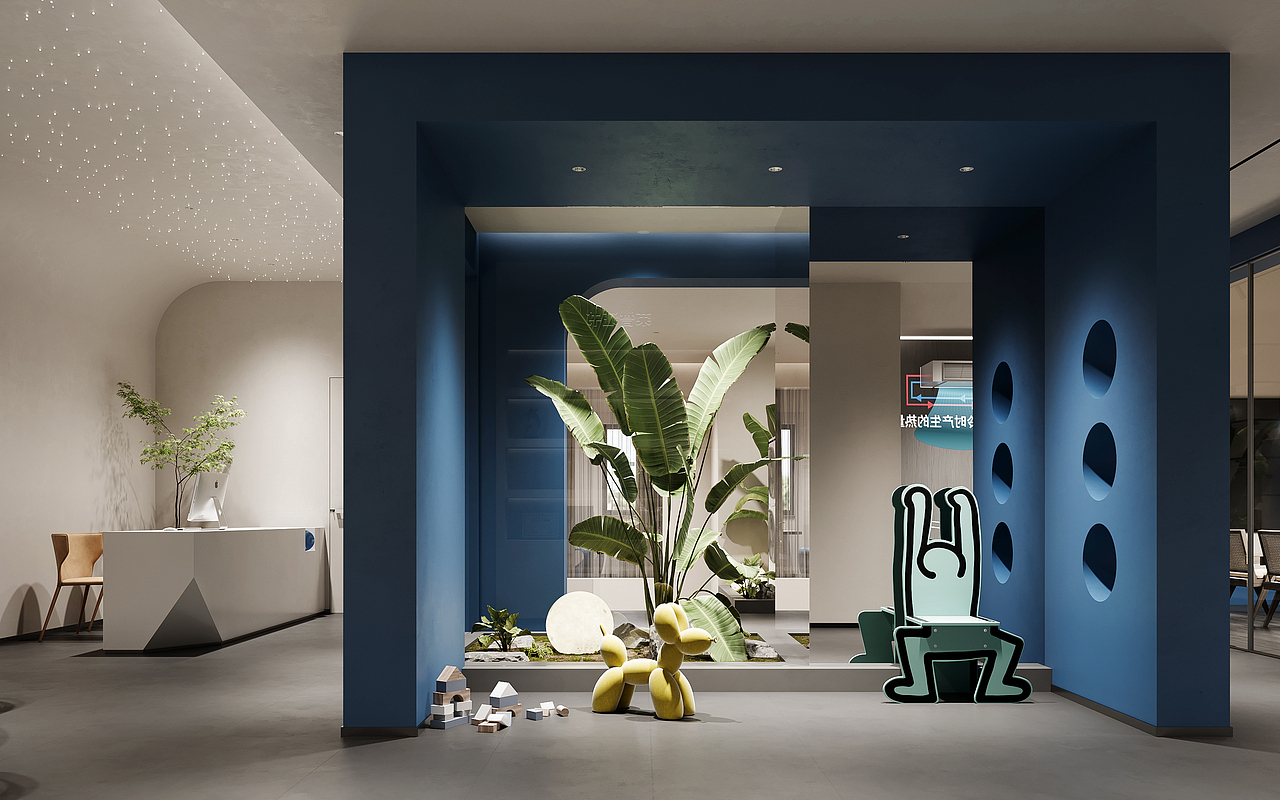 周笙笙全案设计 | 400㎡长沙约克VRF暖通展厅（图ZMzM3MDUxNDk2） - 商业空间设计 - 站酷设计师周笙笙全案设计原创素材 - 站酷ZCOOL
