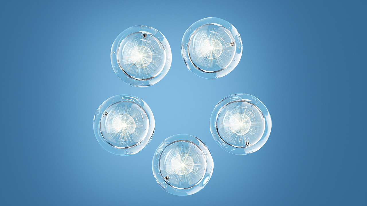 精华液分子渲染