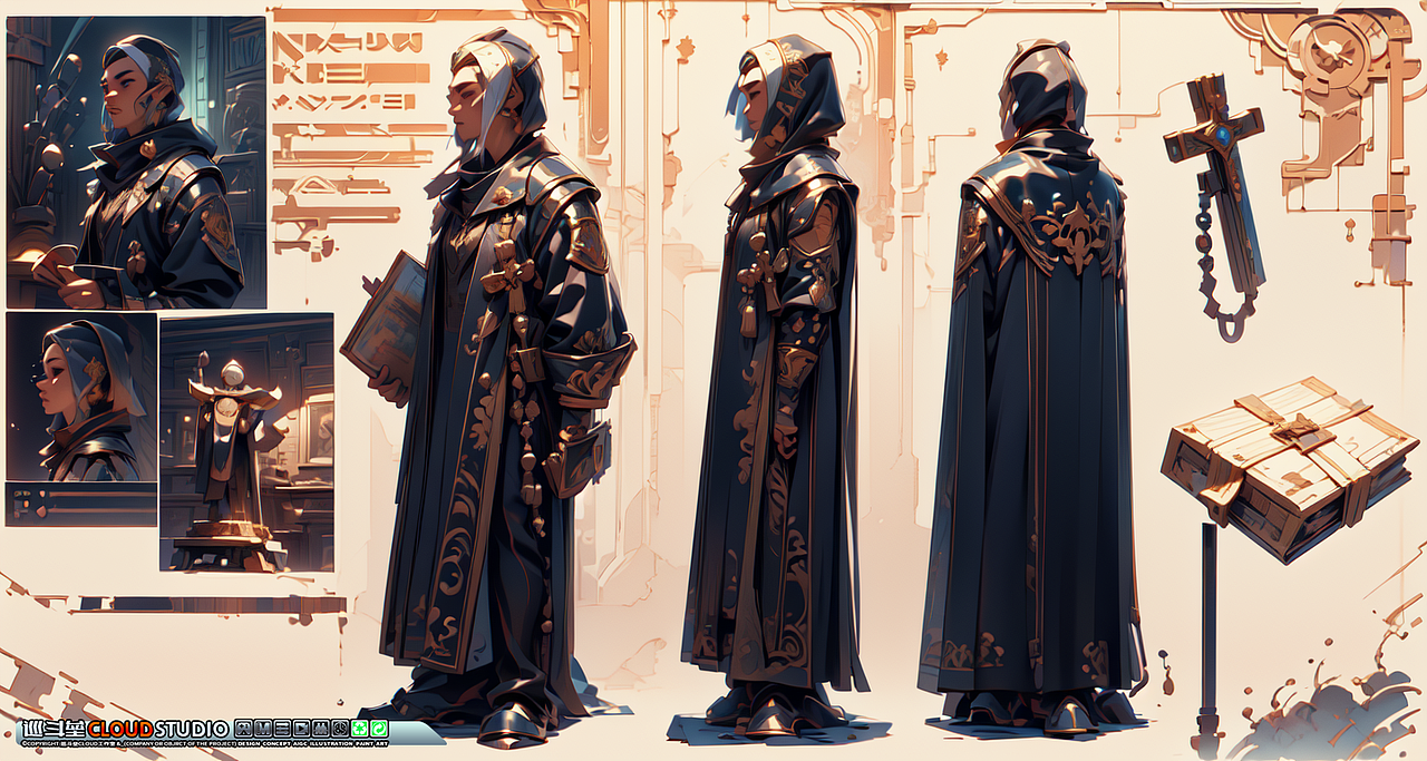 AI原画二次元古典动画风格