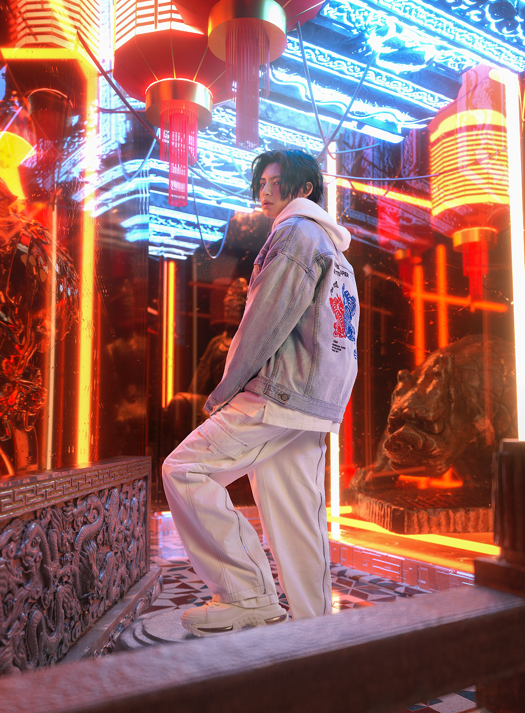 艺人服装摄影|小鬼王琳凯*卡宾CABBEEN