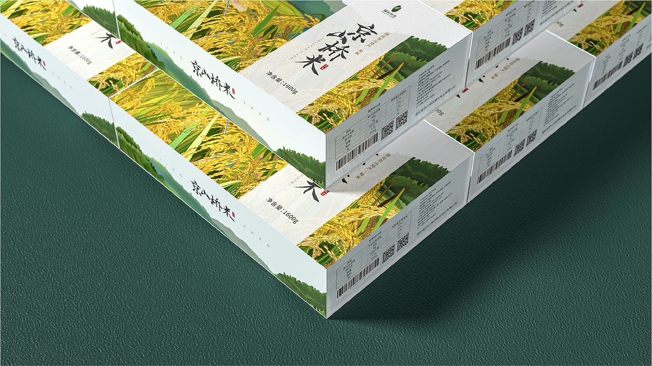 大米礼盒包装（图ZMzA1ODg4MTYw） - 包装 - 站酷设计师墨彩品牌设计原创素材 - 站酷ZCOOL