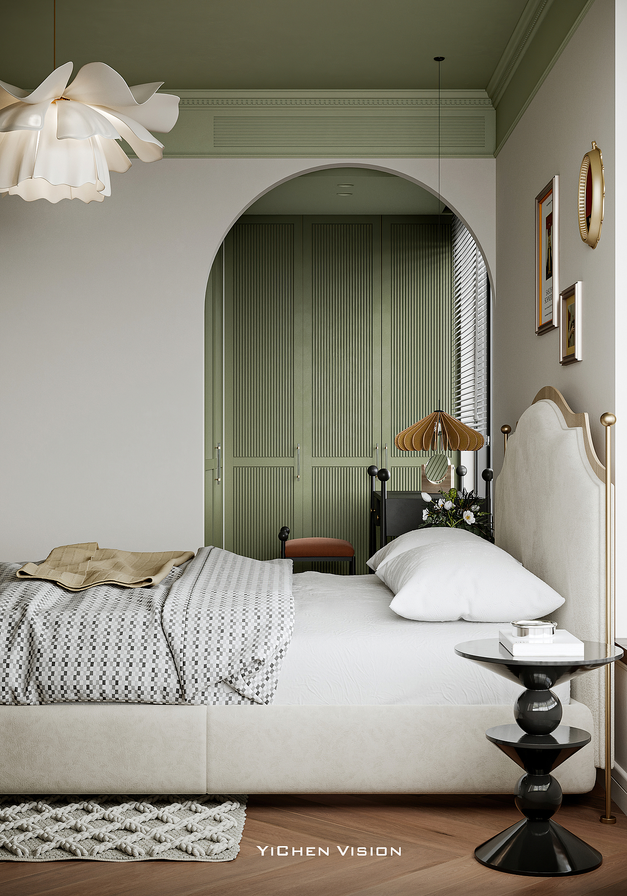 YI CHEN丨奶色复古家装（图ZMzIwMTQxOTg0） - 家装设计 - 站酷设计师中意c原创素材 - 站酷ZCOOL