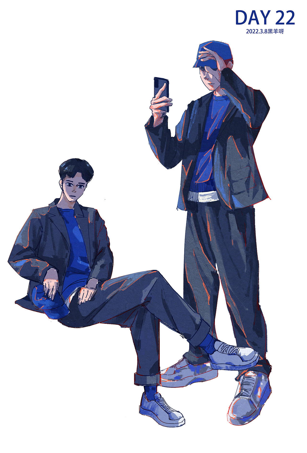 【人物隔日涂】1-25（图ZMjk5Nzg4Nzgw） - 创作习作 - 站酷设计师黑羊呀原创素材 - 站酷ZCOOL