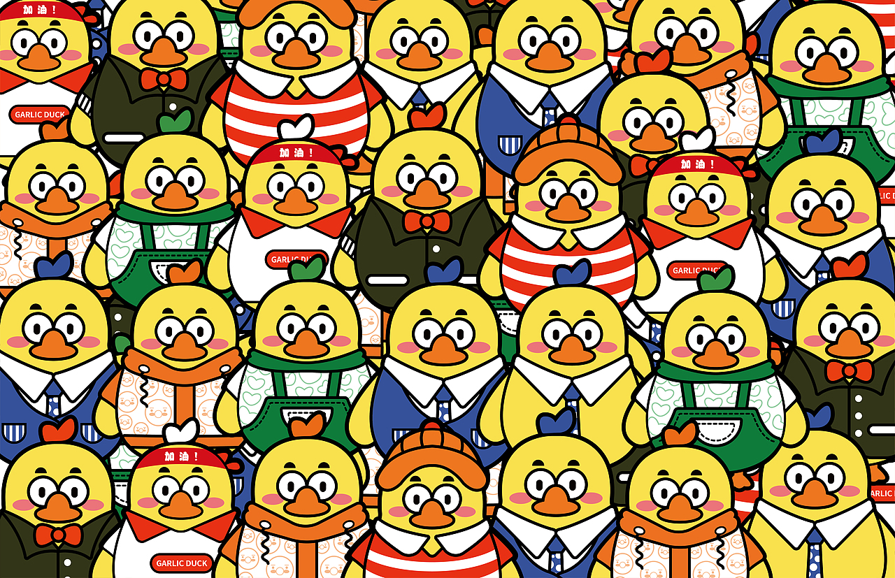 蒜了鸭IP形象设计