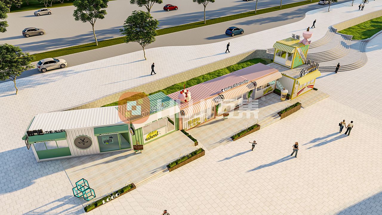 互集案例|湖北武汉保利广场集装箱商业街（图ZMzEzNDg0ODA0） - 建筑设计 - 站酷设计师HUJI互集原创素材 - 站酷ZCOOL