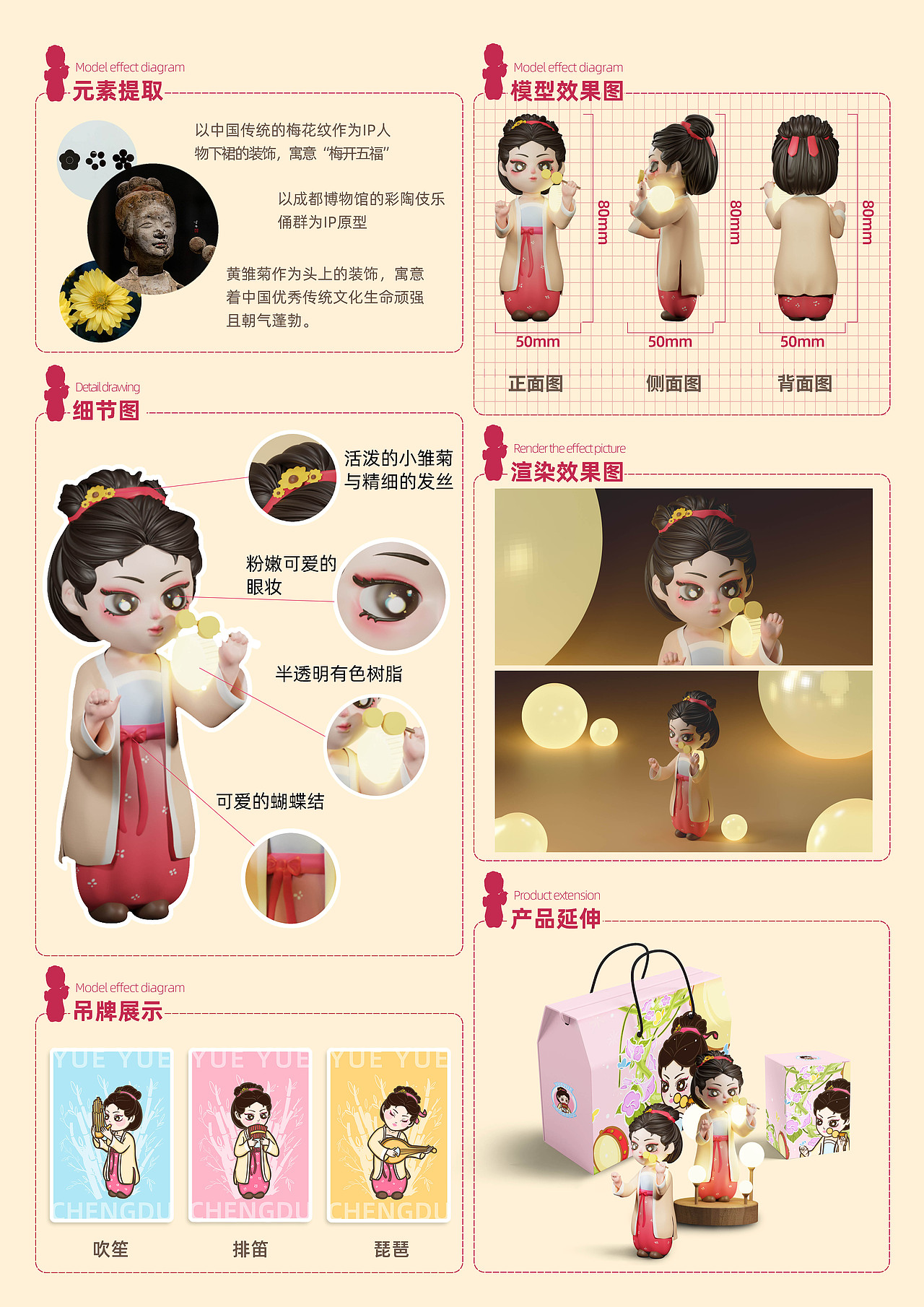 成都博物馆IP形象设计-乐乐的演奏日记（图ZMzQ3OTcyNTYw） - 玩具 - 站酷设计师忘川孤鹤原创素材 - 站酷ZCOOL