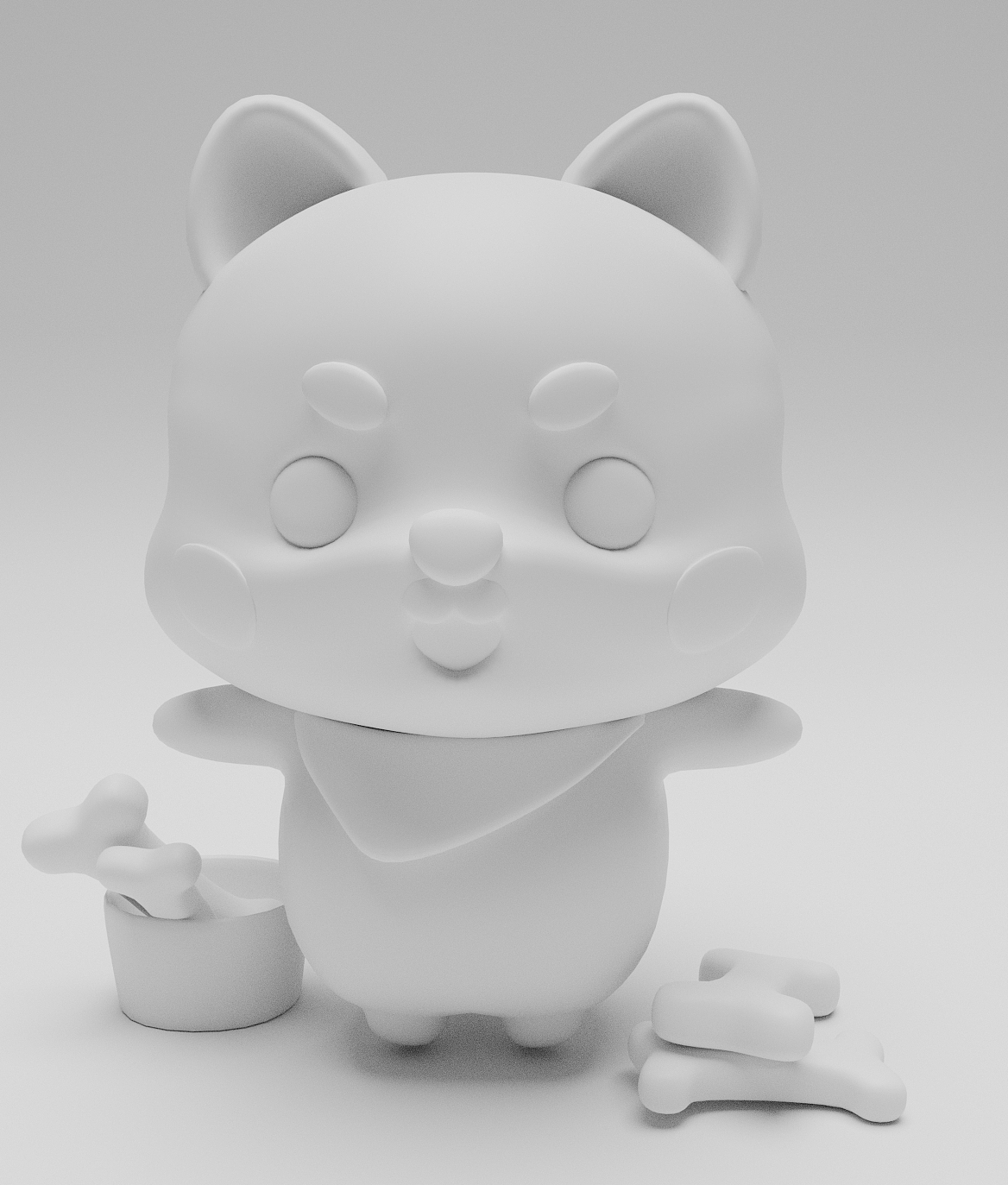 狗狗建模练习（图ZMzY0NjYyMDgw） - 人物/生物 - 站酷设计师Z487590429原创素材 - 站酷ZCOOL