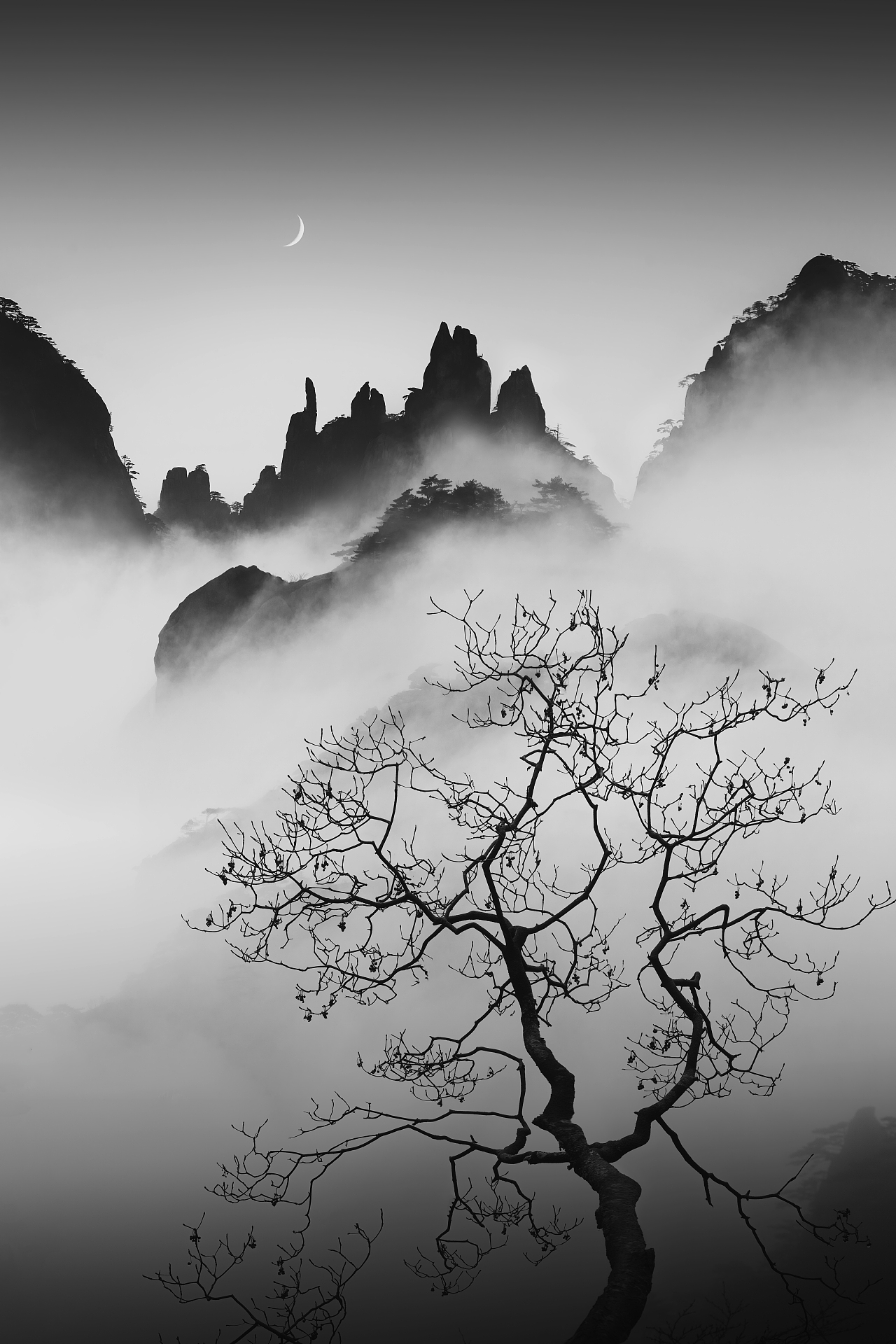 桂林大河｜禅意山水黑白摄影作品集（收藏级）（图ZMzQ0MDY2NjU2） - 风光摄影 - 站酷设计师桂林大河原创素材 - 站酷ZCOOL