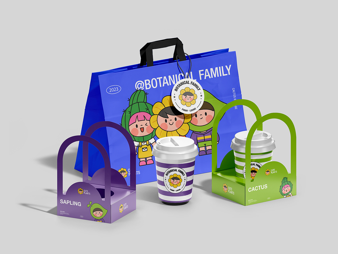 植物家族茶饮IP设计