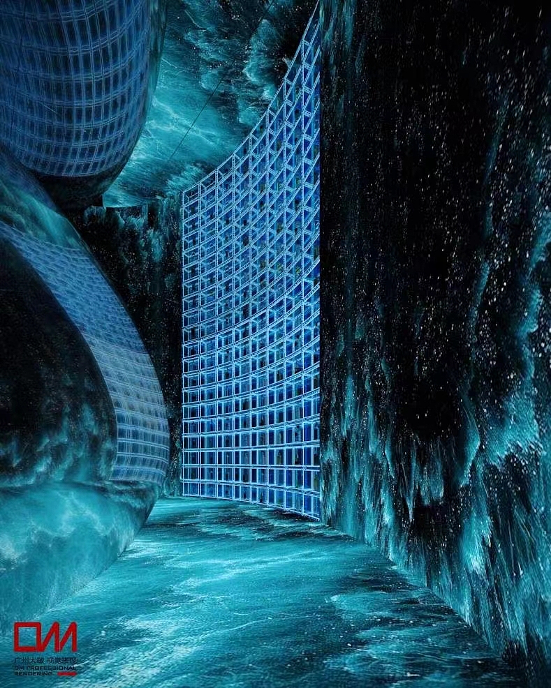 集餐厅、酒吧、卖场一体   视觉表现