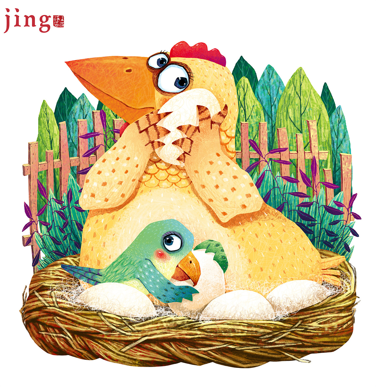 《会走路的花朵》《几乎什么都有国王》十本书封面插画（图ZMzY2MzI5Nzc2） - 儿童插画 - 站酷设计师画儿晴天原创素材 - 站酷ZCOOL