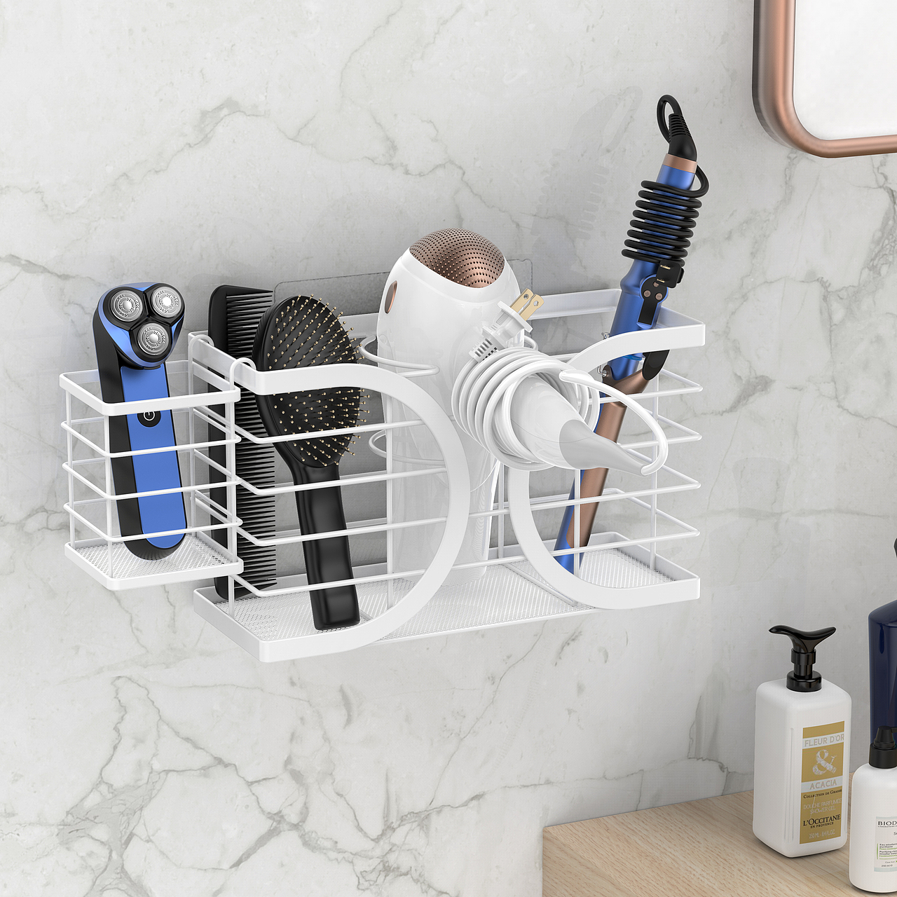 白色置物架 建模 渲染 修图