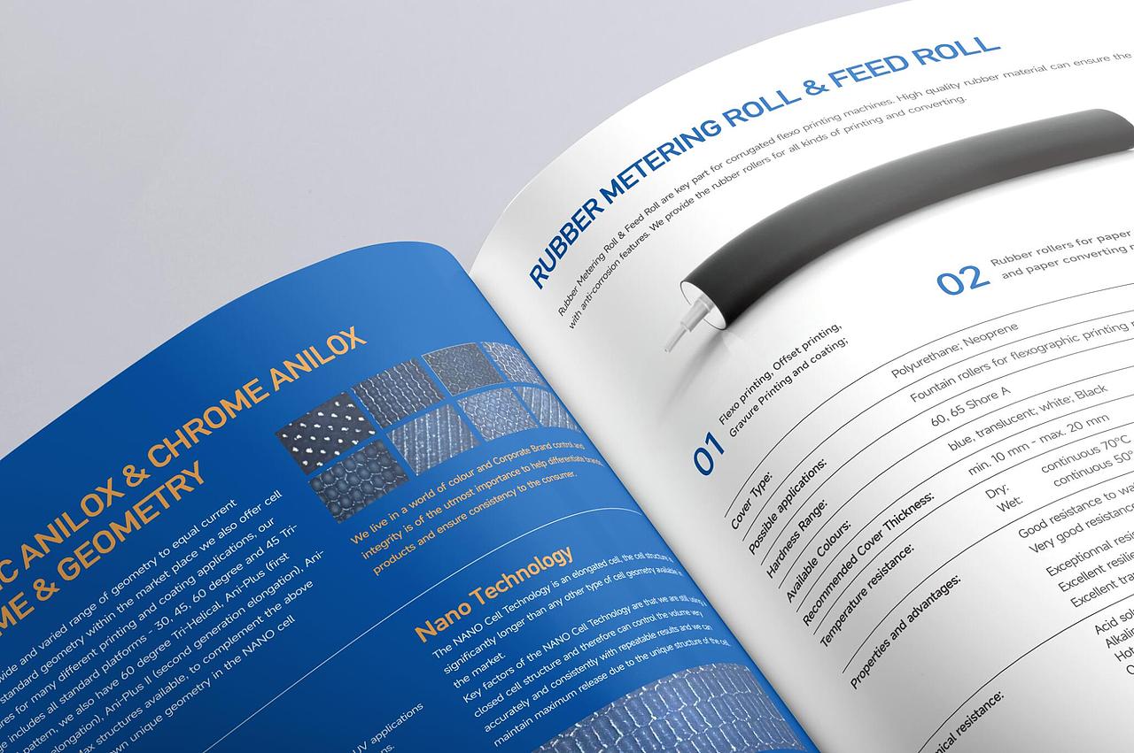 蓝色系产品画册