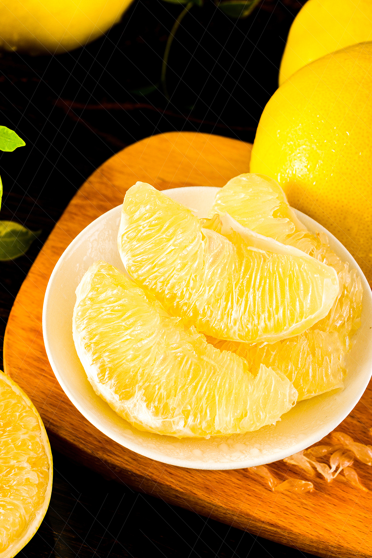 新鲜黄金葡萄柚 西柚 柚子拍摄 水果拍摄