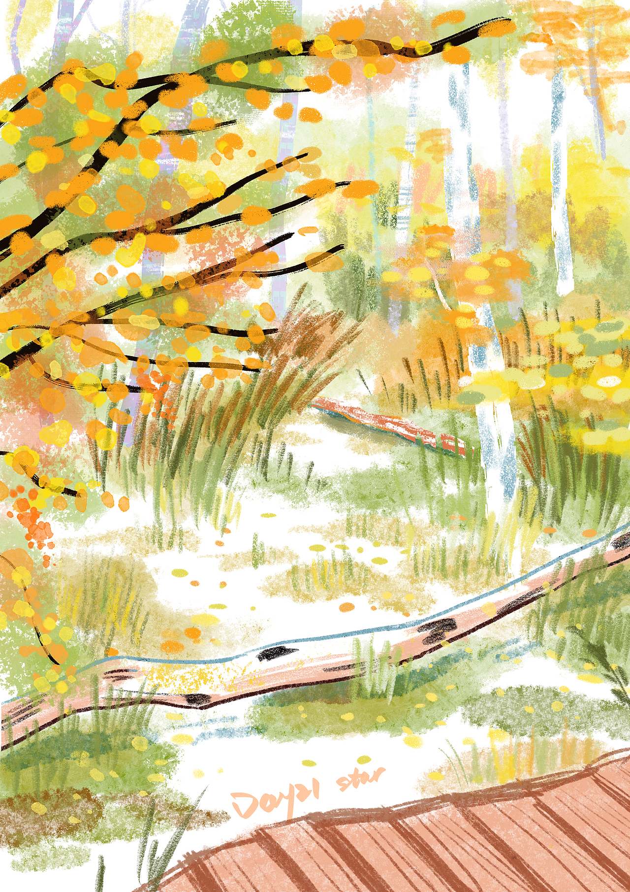 郊外速写（图ZMzE4OTAwNzQ4） - 创作习作 - 站酷设计师晓露晨星原创素材 - 站酷ZCOOL