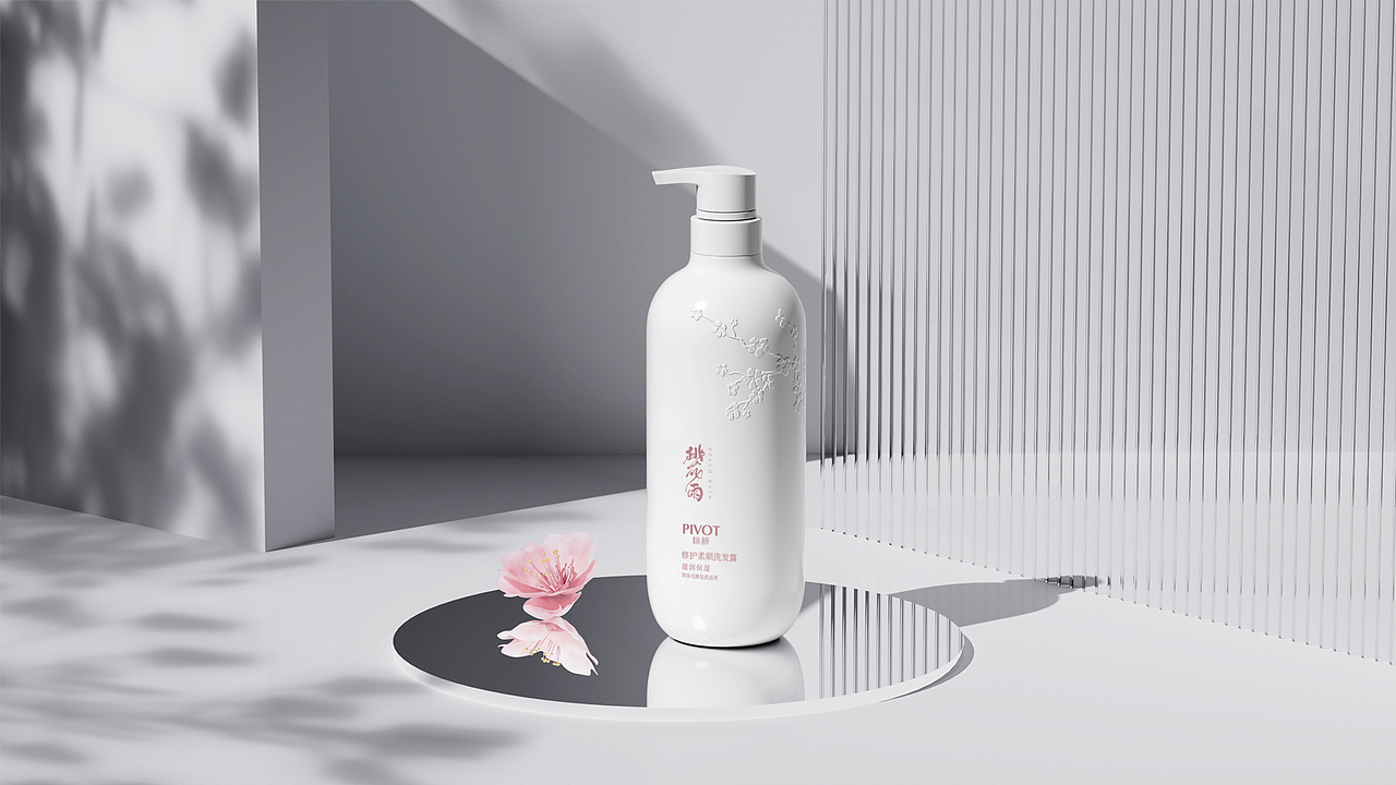 桃花雨洗护系列包装（图ZMzI3MjIzMzk2） - 包装 - 站酷设计师王小露原创素材 - 站酷ZCOOL