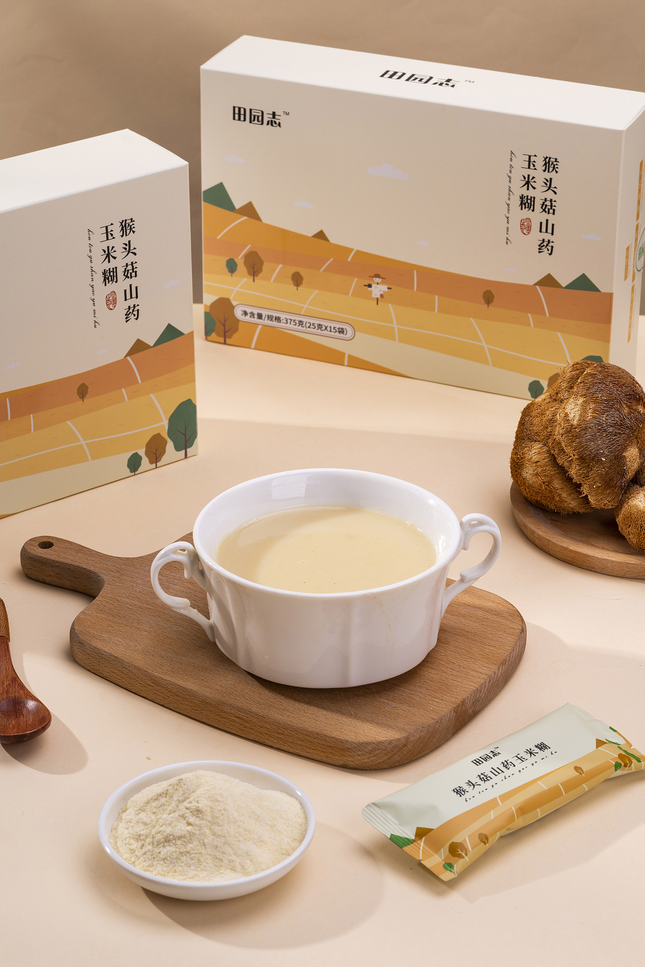 猴头菇山药玉米糊