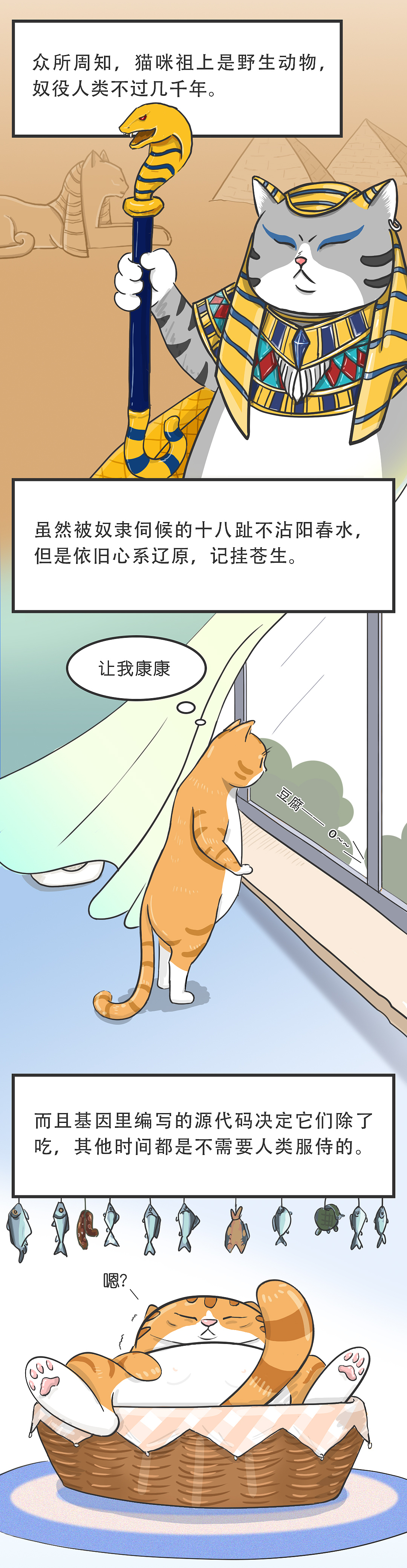 遛猫教程（上篇）（图ZMzUwMjIxMjI4） - 单幅漫画 - 站酷设计师我是大猫王原创素材 - 站酷ZCOOL