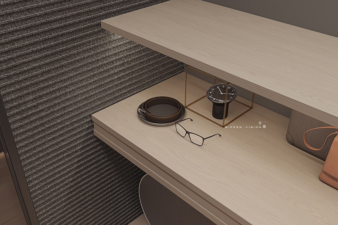 现代暗黑系卫生间/衣帽间