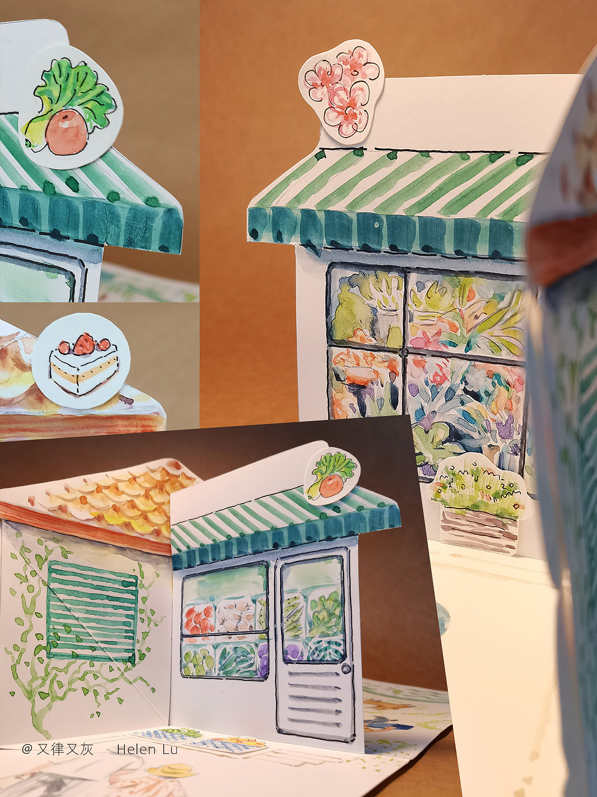 街景纸艺立体卡（图ZMzQxMjI1NDI0） - 其他手工艺 - 站酷设计师又律又灰原创素材 - 站酷ZCOOL