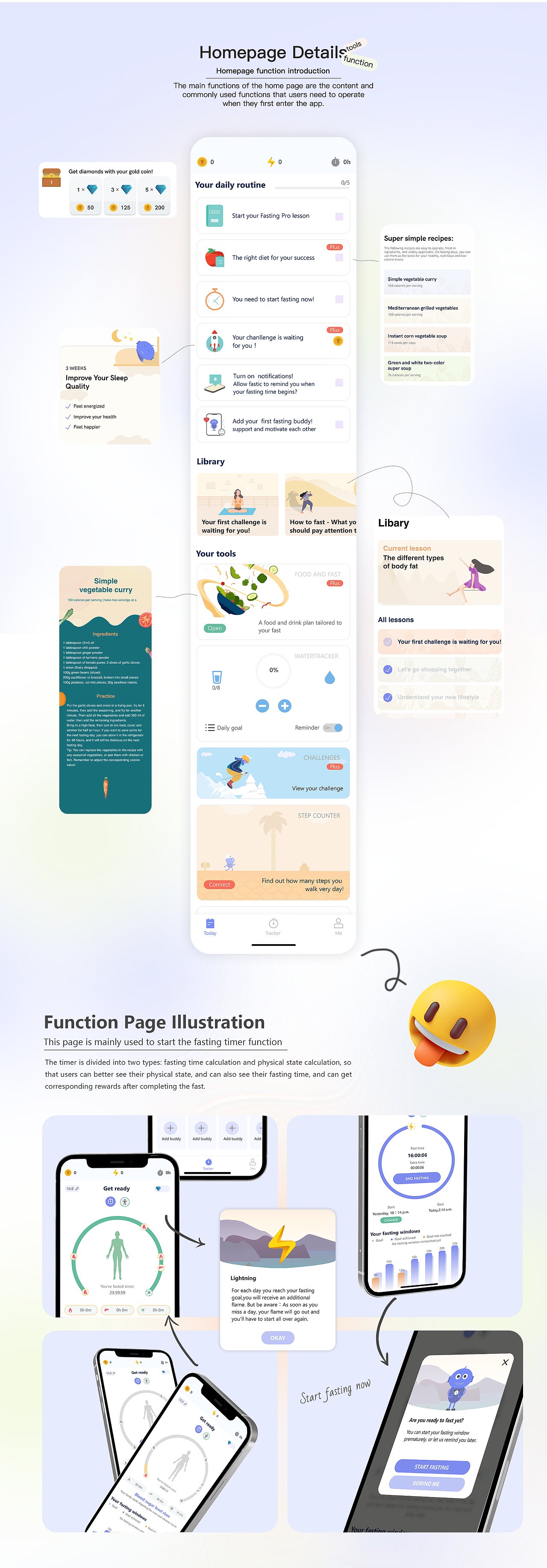 FastingPro（图ZMzE1NTM2ODEy） - APP界面 - 站酷设计师皮蛋也疯狂原创素材 - 站酷ZCOOL