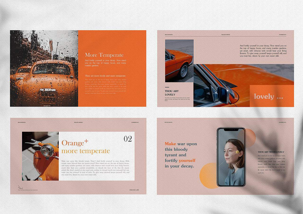 PPT模板 | Orange 当[橘]者迷（图ZMjk2ODgwMzA4） - PPT/Keynote - 站酷设计师fromdoudou原创素材 - 站酷ZCOOL