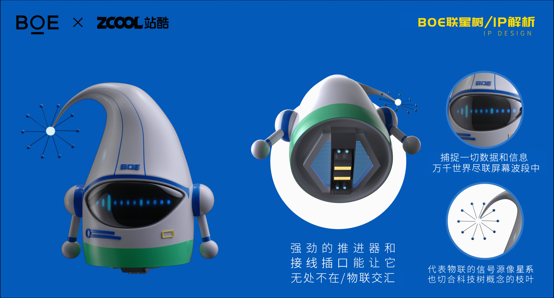 「你好 BOE」IP形象-BOE联星树--交汇者