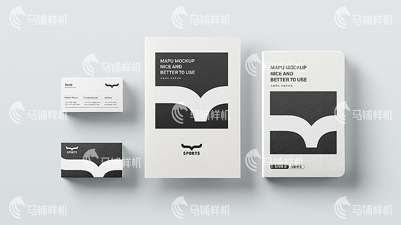 运动健身图 智能贴图样机模板vi设计效果psd素材