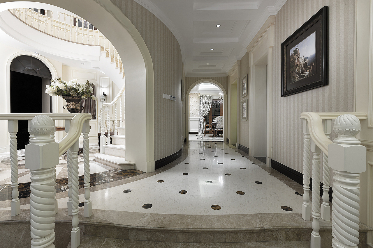 浪漫法式，浑然天成-苏州尚澜湾别墅室内设计（图ZMzA4MDIxNjY4） - 家装设计 - 站酷设计师设计师高龙原创素材 - 站酷ZCOOL