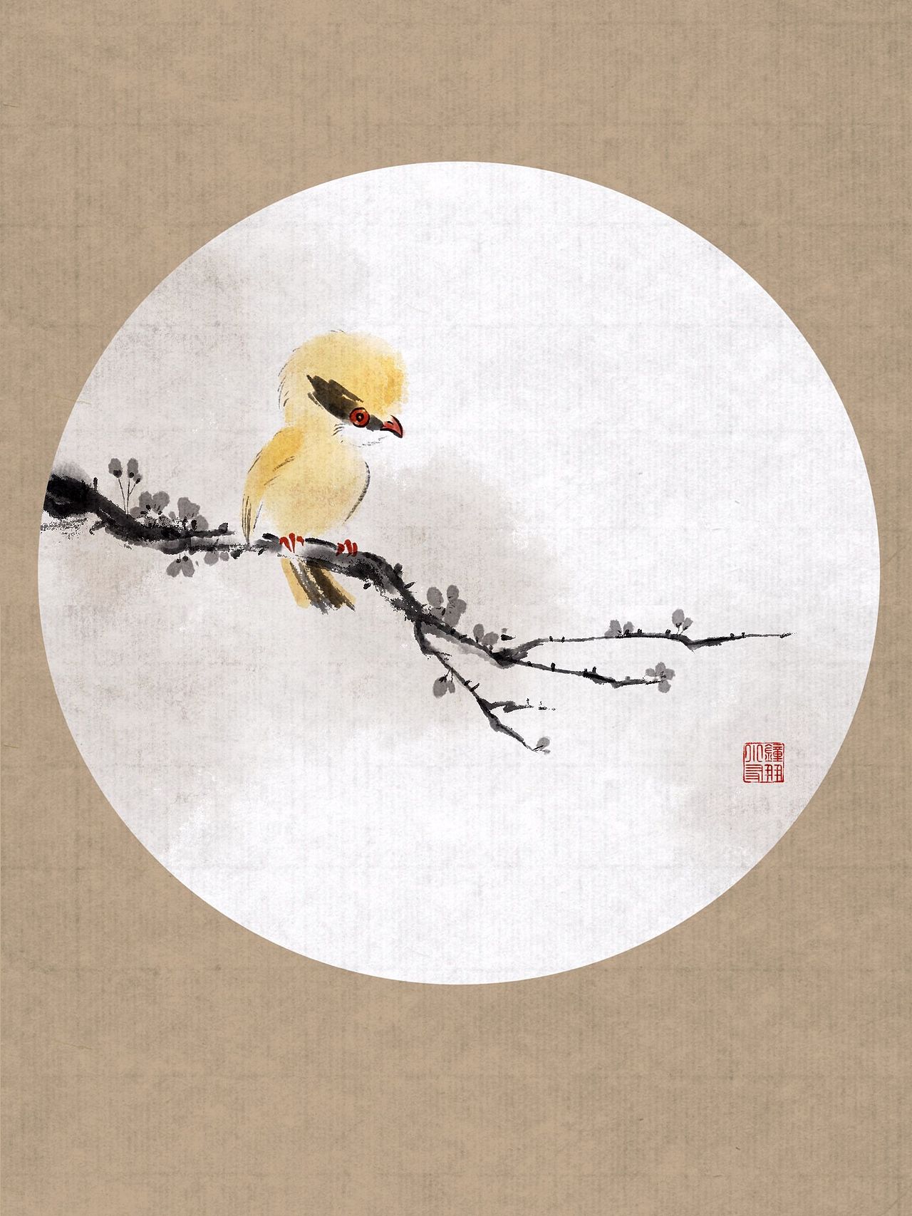 ipad仿水墨国画——花鸟鱼虫